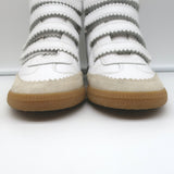 Isabel Marant Bilsy High Top Sneakers White Leather Size 38 NEW