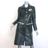 Courreges Re-Edition Vinyl Trench Coat Forest Green Size 36