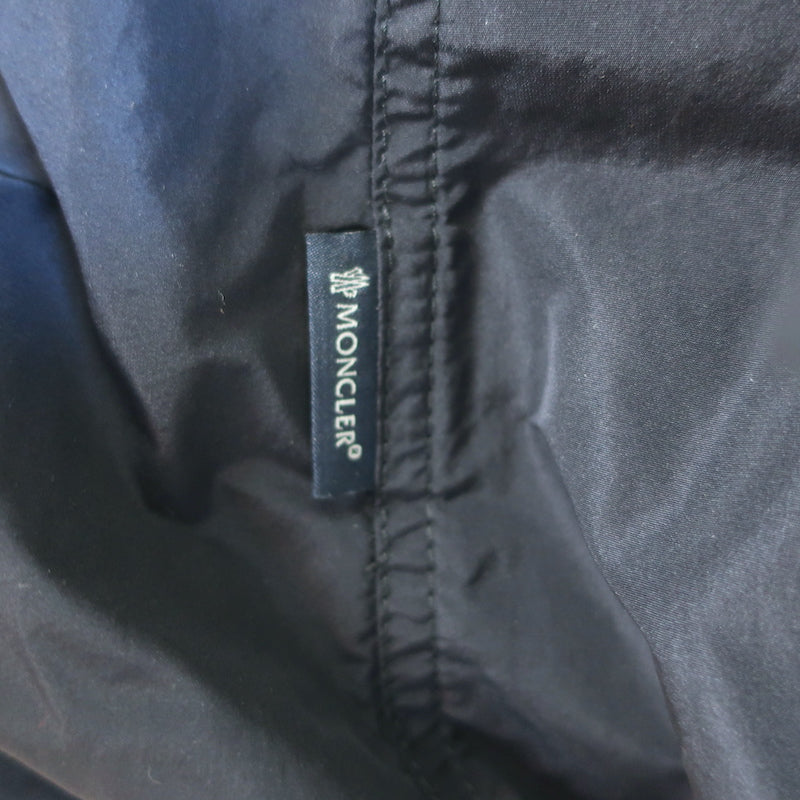 Moncler Baillet Double Breasted Hooded Parka Coat Navy Size 5