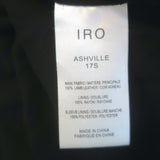 IRO Ashville Leather Motorcycle Jacket Gray Size 34