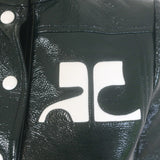 Courreges Re-Edition Vinyl Trench Coat Forest Green Size 36