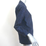 Louis Vuitton Monogram Cloud Masculine Shirt Navy Printed Silk Size 38