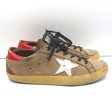 Golden Goose Superstar Sneakers Brown Nubuck Leather with White Star Size 39