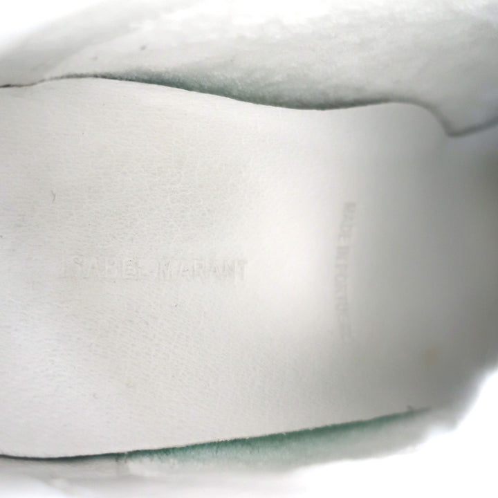 Isabel Marant Bilsy High Top Sneakers White Leather Size 38 NEW