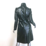 Courreges Re-Edition Vinyl Trench Coat Forest Green Size 36
