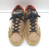 Golden Goose Superstar Sneakers Brown Nubuck Leather with White Star Size 39