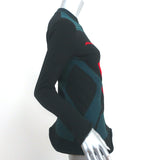 Louis Vuitton Trompe L'Oeil Bustier Sweater Black Stretch Wool Size Medium