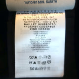 Moncler Baillet Double Breasted Hooded Parka Coat Navy Size 5