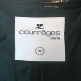 Courreges Re-Edition Vinyl Trench Coat Forest Green Size 36