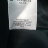 Burberry London double-breasted peacoat in black wool-cashmere, size US 6, pre-owned, gently worn