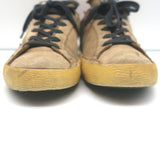 Golden Goose Superstar Sneakers Brown Nubuck Leather with White Star Size 39