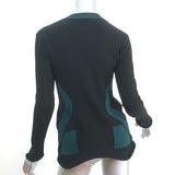 Louis Vuitton Trompe L'Oeil Bustier Sweater Black Stretch Wool Size Medium