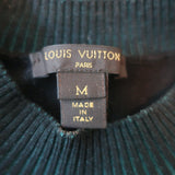 Louis Vuitton Trompe L'Oeil Bustier Sweater Black Stretch Wool Size Medium