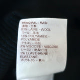 Louis Vuitton Trompe L'Oeil Bustier Sweater Black Stretch Wool Size Medium