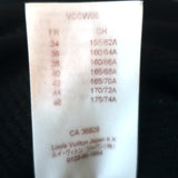 Louis Vuitton Trompe L'Oeil Bustier Sweater Black Stretch Wool Size Medium