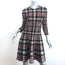 Alexander McQueen Plaid Knit Fit & Flare Dress Black/Red Wool Size Large