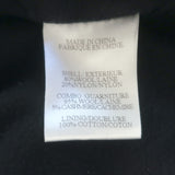 Helmut Lang ribbed-sleeve combat coat in black felted wool, size small, pre-owned luxury.