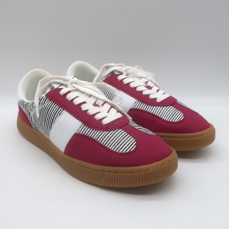 Missoni Sport Retro Low Top Platform Sneakers Fuchsia Suede Size 8.5 NEW