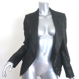 Vivienne Westwood black glittered three-button blazer, size 42, authentic pre-owned luxury
