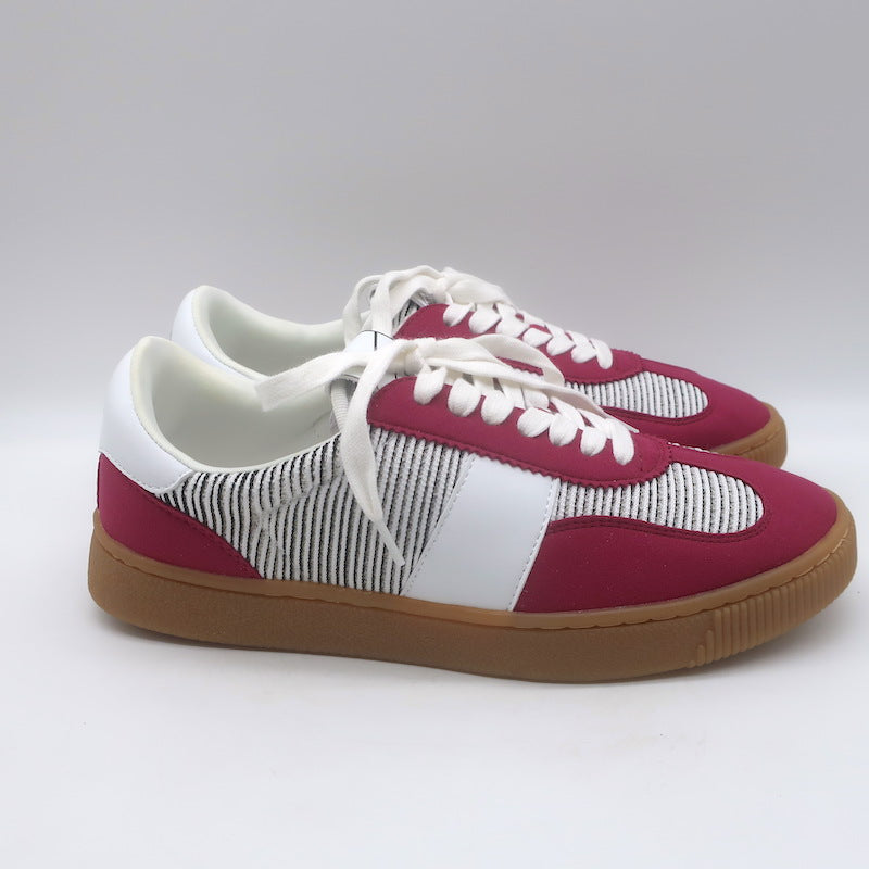 Missoni Sport Retro Low Top Platform Sneakers Fuchsia Suede Size 8.5 NEW