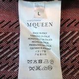 Alexander McQueen Plaid Knit Fit & Flare Dress Black/Red Wool Size Large