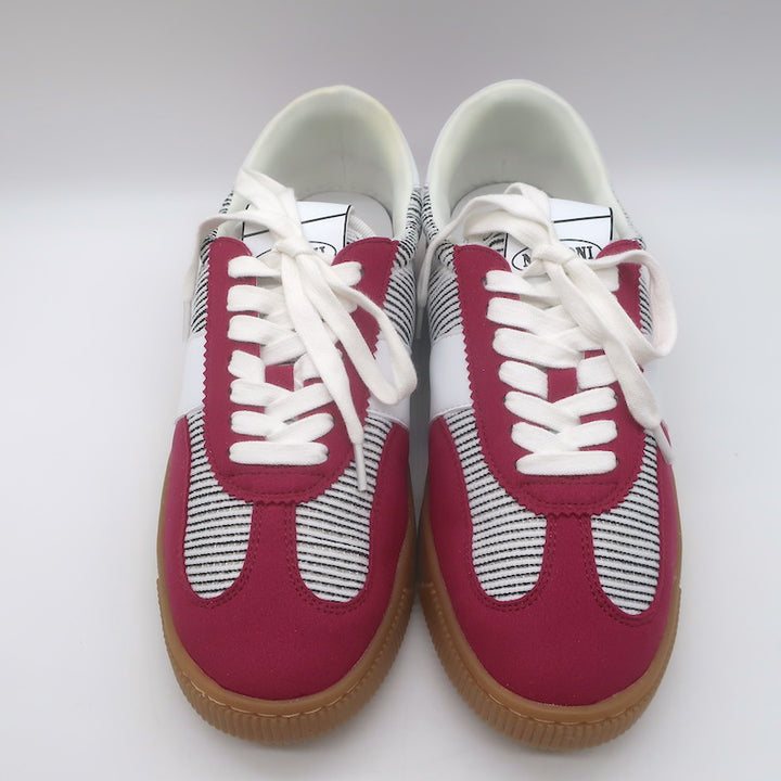 Missoni Sport Retro Low Top Platform Sneakers Fuchsia Suede Size 8.5 NEW
