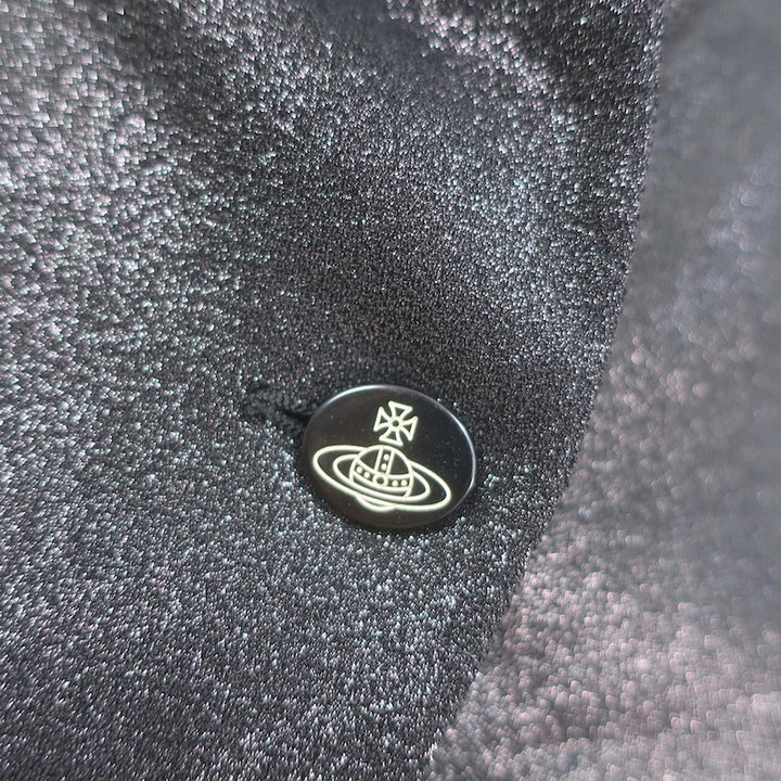 Vivienne Westwood glittered black blazer, three-button women&