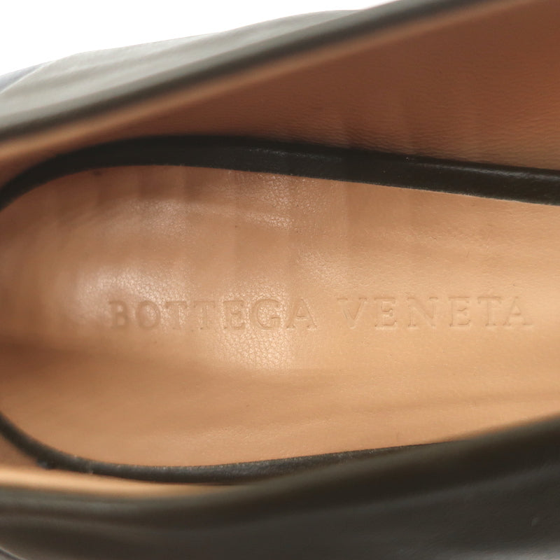 Bottega Veneta Two-Tone Pumps Dark Olive &amp; Black Size 37.5
