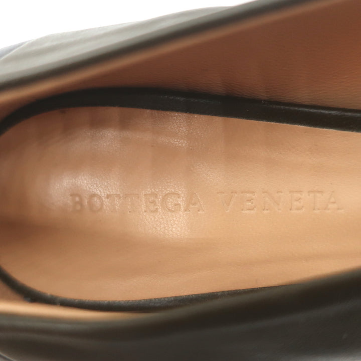 Bottega Veneta Two-Tone Pumps Dark Olive &amp; Black Size 37.5