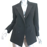 Blaze First Class Charmer Double Breasted Blazer Black Wool-Mohair Size III