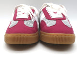 Missoni Sport Retro Low Top Platform Sneakers Fuchsia Suede Size 8.5 NEW