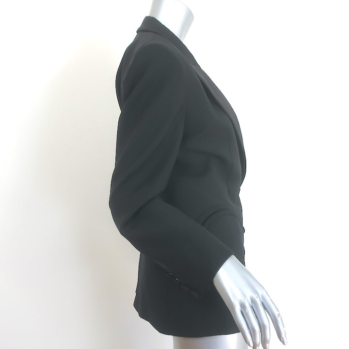 Blaze First Class Charmer Double Breasted Blazer Black Wool-Mohair Size III