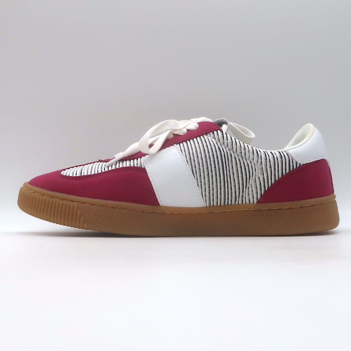 Missoni Sport Retro Low Top Platform Sneakers Fuchsia Suede Size 8.5 NEW