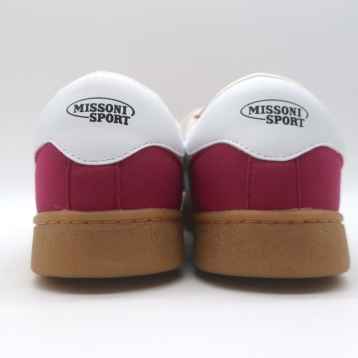 Missoni Sport Retro Low Top Platform Sneakers Fuchsia Suede Size 8.5 NEW