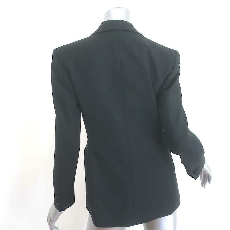 Blaze First Class Charmer Double Breasted Blazer Black Wool-Mohair Size III