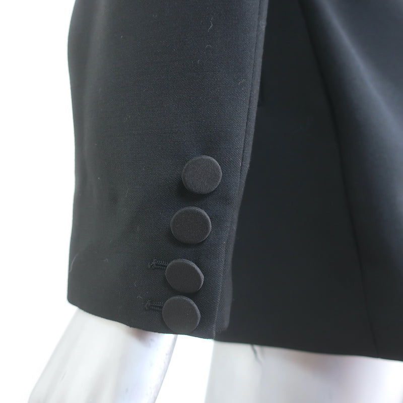 Blaze First Class Charmer Double Breasted Blazer Black Wool-Mohair Size III