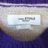 Isabel Marant Etoile Glowy Striped Sweater Lilac/Cream Alpaca-Blend Size 34