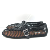 Alaia Fishnet Ballet Flats Black Size 38
