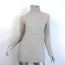 Hermes Ribbed Cashmere Turtleneck Sweater Oatmeal Size Small
