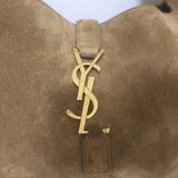 Saint Laurent Le Bea Tote Caramel Cognac Suede Large Shoulder Bag