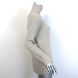 Hermes Ribbed Cashmere Turtleneck Sweater Oatmeal Size Small