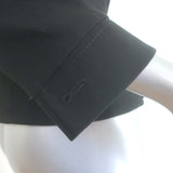 Authentic Gucci button-front jacket in black stretch hemp, pre-owned luxury piece, size 44