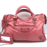 Balenciaga Classic City Bag Pink Leather