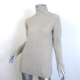 Hermes Ribbed Cashmere Turtleneck Sweater Oatmeal Size Small