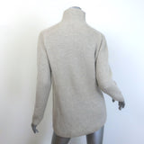 Hermes Ribbed Cashmere Turtleneck Sweater Oatmeal Size Small