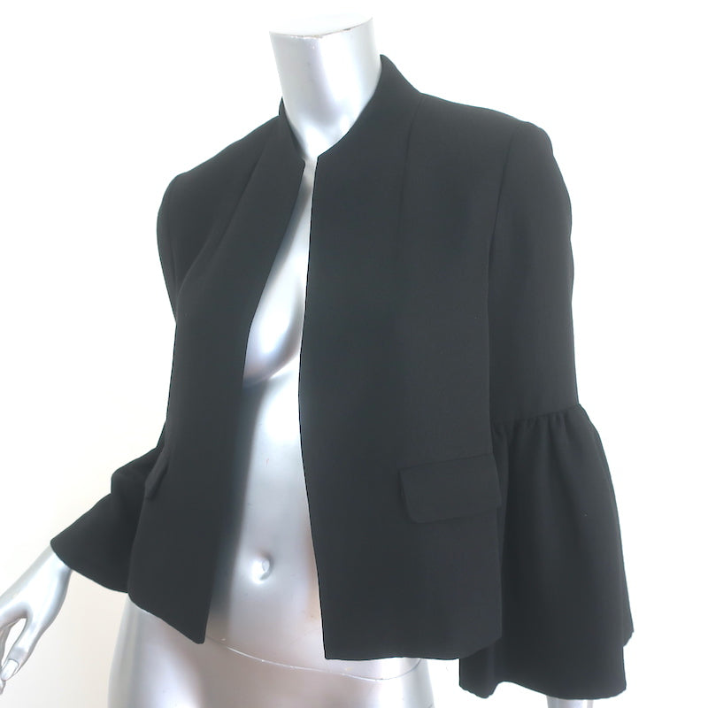 Ulla Johnson Mavis Bell Sleeve Jacket Black Size 2