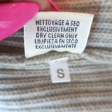 Hermes Ribbed Cashmere Turtleneck Sweater Oatmeal Size Small
