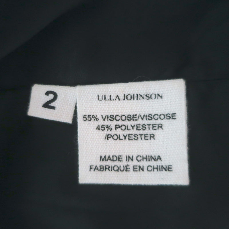 Ulla Johnson Mavis Bell Sleeve Jacket Black Size 2