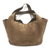 Saint Laurent Le Bea Tote Caramel Cognac Suede Large Shoulder Bag