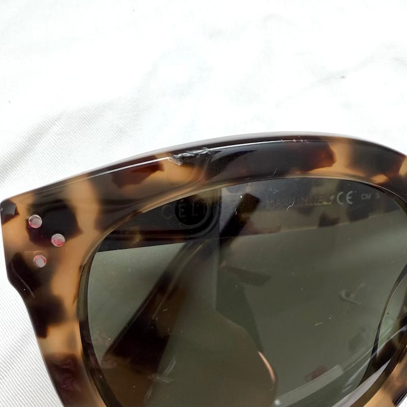 Celine Preppy Sunglasses Havana Tortoise CL 41801/S 3Y7HY 52mm